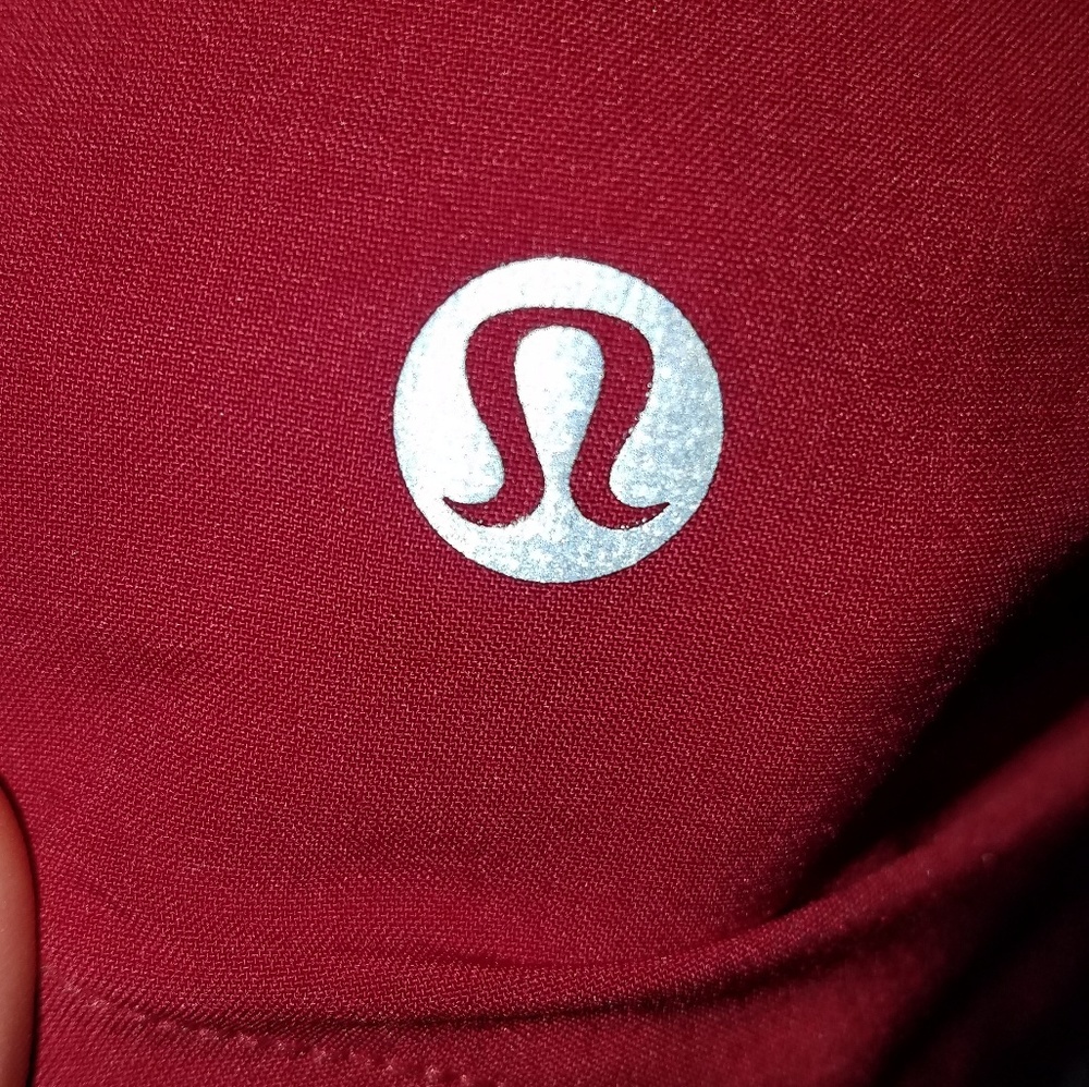 Lululemon Maroon Speed shorts - Picture 6 of 8